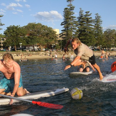 Guy chasing for the ball in SUPBALL