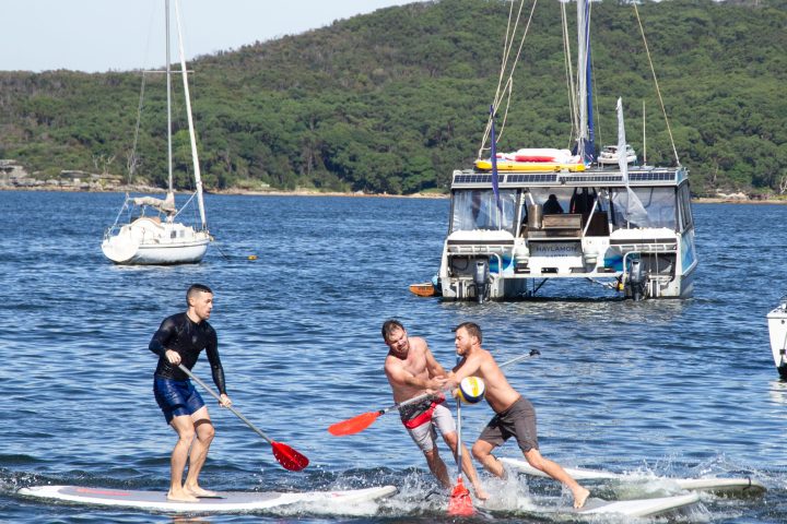 People playing supball