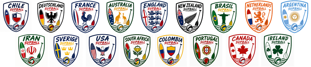 SUPBALL World Cup Team Logos